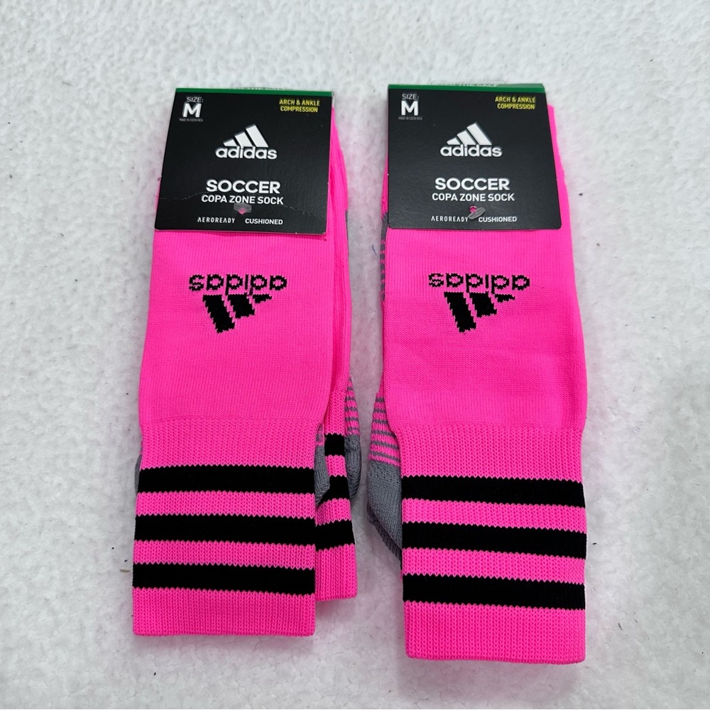 Hot Pink Adidas Soccer Socks